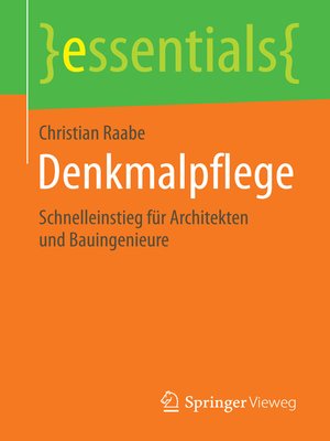 cover image of Denkmalpflege